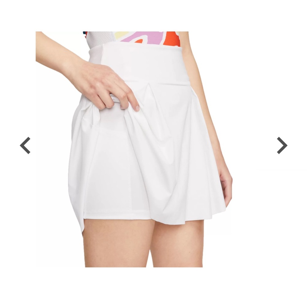 White Pleated Skirt Nike